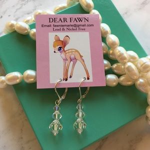 New Swarovski Crystal sterling silver earrings💎🆕